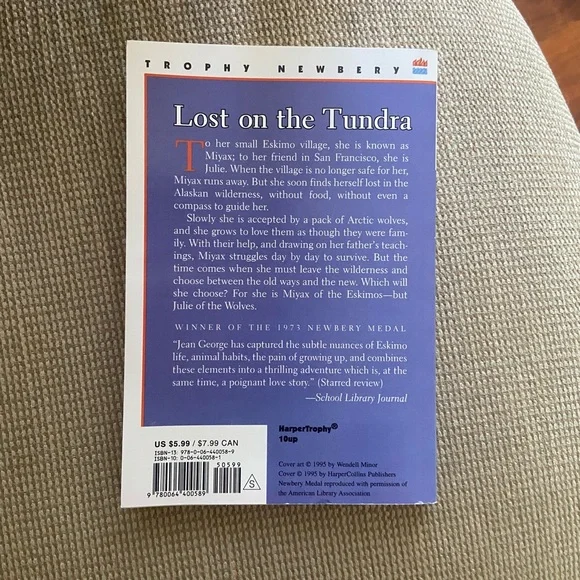 FREE W PURCHASE Julie of the Wolves by Jean Craighead George - Picture 2 of 2